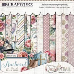 Scrapworx Collection - Anchored in Faith - Pattern Paper - 3. Booklet 20cm x 20cm - 1. Side A - Front Cover (Copy) (2)